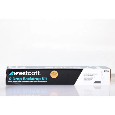 Westcott #579K Kit de Fondo X-Drop Pro 1,5 x 2,1 m Chroma-Key Verde - NUEVO Foto 1 de 4