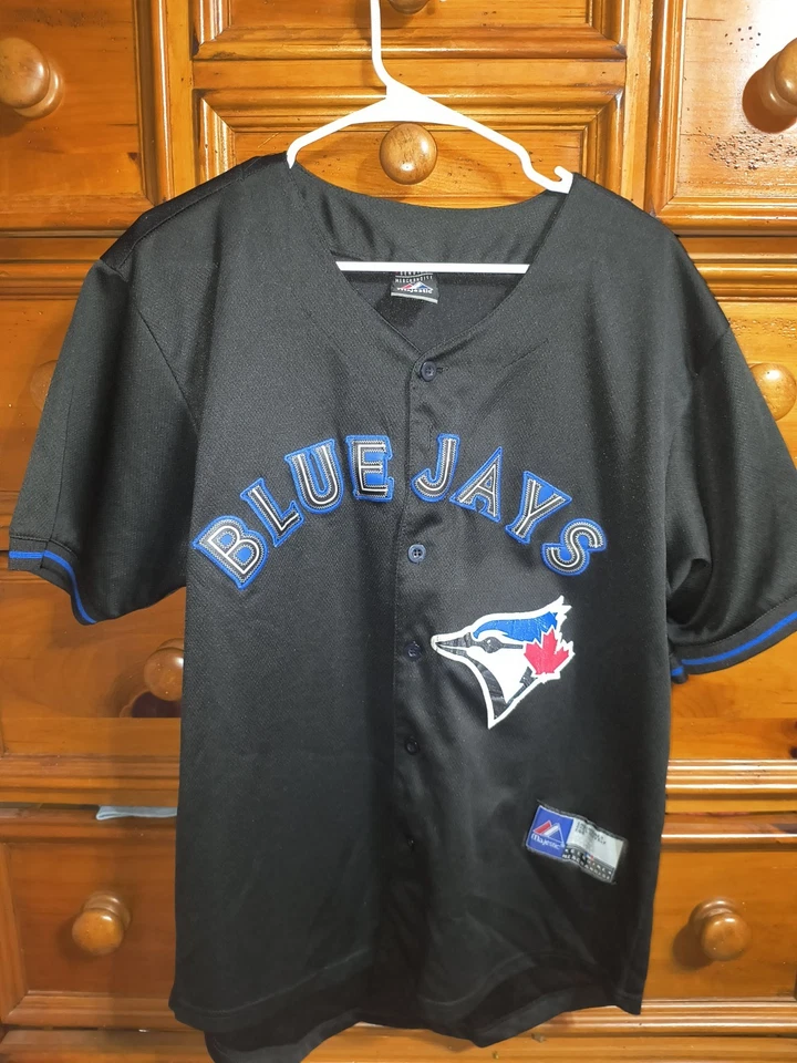 Black Majestic Jose Bautista Jersey Toronto Blue Jays Rare  Men Sz 48 Large - Image 1 of 4