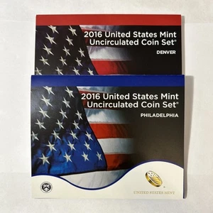2016 US Mint Uncirculated P & D Coin Set ~ 26 BU Coins - w/open box (See Pics) - Picture 1 of 7