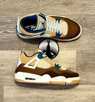 Nike Air Jordan 4 Retro GS 'Cacao Wow' Sail FB2214-200 Juvenil 5.5Y, Mujer 7 Foto 1 de 4