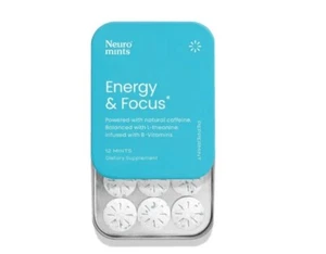 Neuro Mints L-theanine B-12 Nootropics Caffeine 2pk 24 pcs Boost Energy & Focus