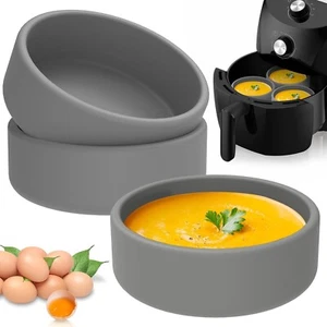 3Pcs Nonstick Air Fryer Egg Mold, Silicone Air Fryer Accessories, Individual Egg - Picture 1 of 8