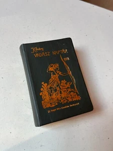 De colección miniatura Kovary Vadasz Naptar 1914 cuero verde con libro de tapa dura dorado - Imagen 1 de 6