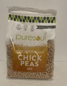 Puresoul Chick Peas 3KG Gluten Free 100% Australian Made - Picture 1 of 2