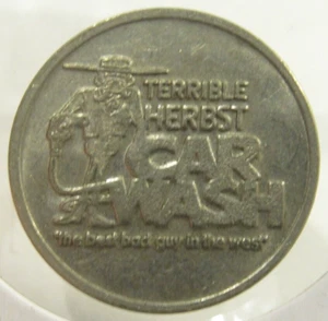 Vintage schrecklicher Herbst Autowasch-Token - Las Vegas, NV Nevada - Bild 1 von 2