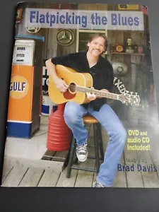 Flatpicking The Blues Guitar Mel Ray Sheet Music w/DVD & CD taught by Brad Davis - Picture 1 of 8