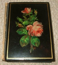 Antique Papier Mache Cdv Album c1880 Complete with Photos