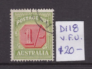 POSTAGE DUES AUSTRALIA: 1/ SG D118 V.F.USED - Foto 1 di 1