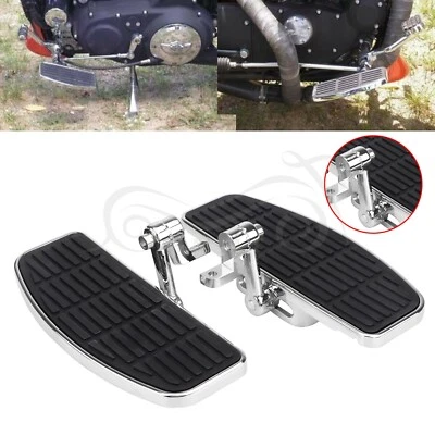 Adjustable Front Driver Floorboard Footboard for Harley Dyna Softail V-Rod FLHX Foto 1 de 4