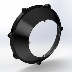 Ducati dry clutch - black clutch cover "Plexy" closed NEW - Picture 1 of 1
