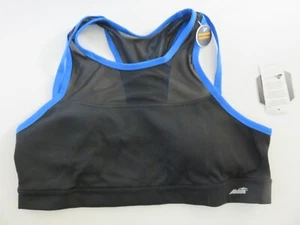 (#B-086) Avia Flex-Tech Size XXL/2XG (20) Black/Blue Maximum Support Sports bra - Picture 1 of 5