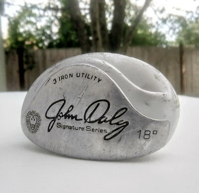 John Daly Signature Series 3 Iron Utility 18° Steel Shaft Golf Club - Image 1 of 4