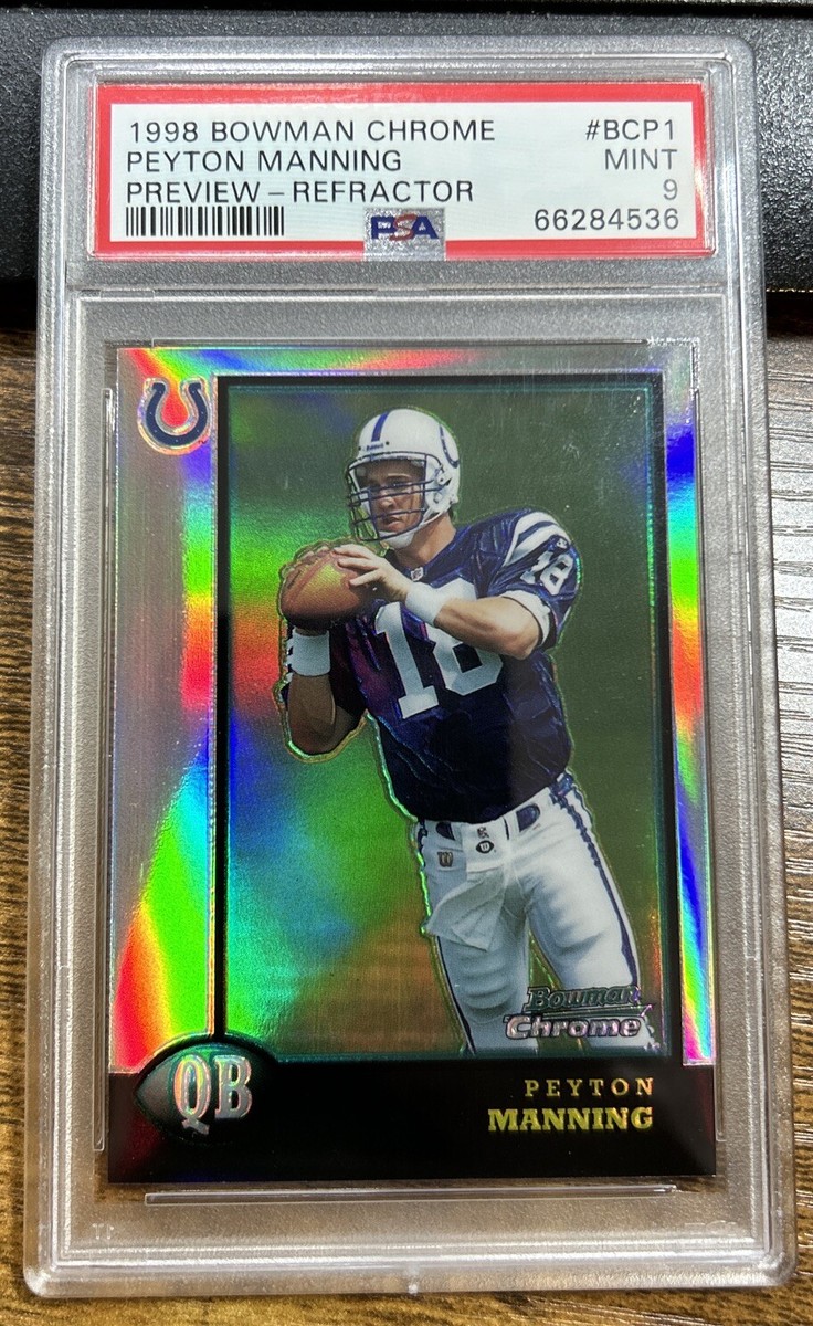 Bowman Peyton Manning Original Football Sports Trading Card