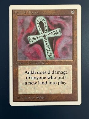Ankh of Mishra UNLIMITED edition LP/NM (x1) Magic the Gathering MTG Old School - Image 1 of 2