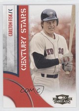 2008 Donruss Threads Century Stars Carlton Fisk #CS-1 HOF