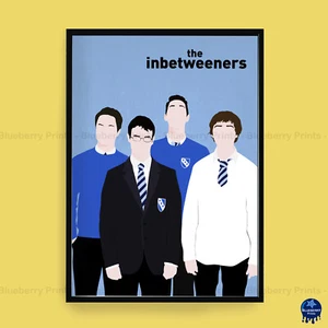 THE INBETWEENERS Comedy Characters Decor Minimalist Art Poster Print (3 Sizes) - Picture 1 of 6