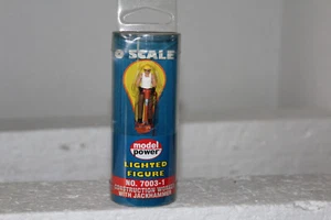 MODEL POWER  "0"   #7003-1 LIGHTED FIGURE PAINTED WORKER WITH JACKHAMMER - Picture 1 of 1