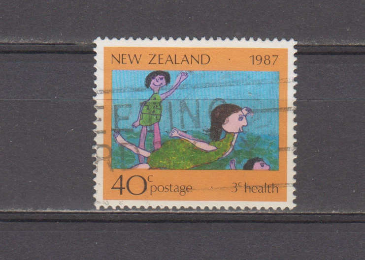 NEW ZEALAND :  1987 - USED  - SCOTT #  B128  SEMI-POSTAL - Image 1 of 1