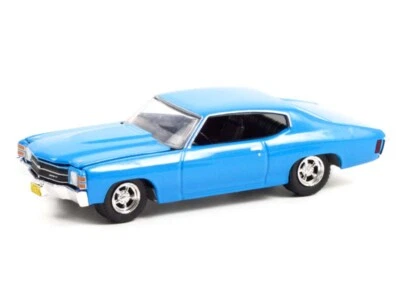 1971 Chevrolet Chevelle SS Blue "The Rookie" 1:64 Model Car - Greenlight 44920F - Image 1 of 3