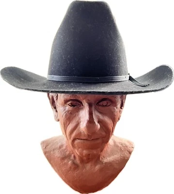 Sombrero de Vaquero Dynafelt Negro Años 60’s Hombre Talla 7 1/4 Foto 1 de 4