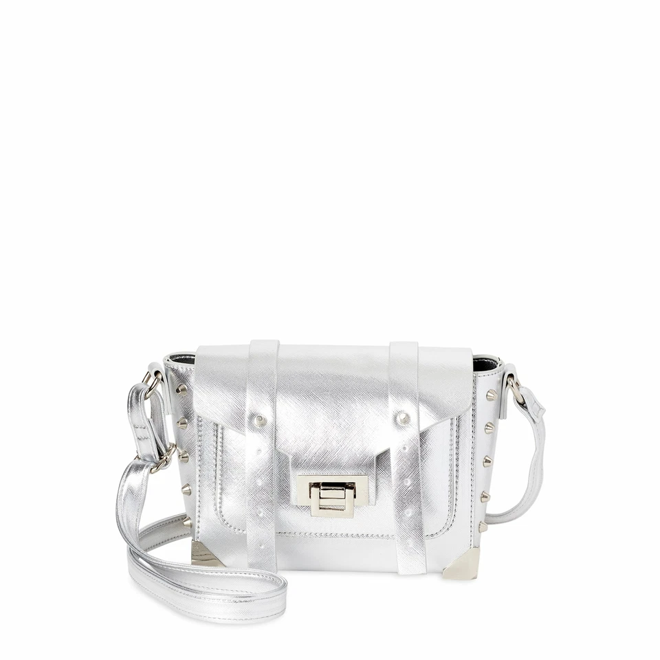 - Girls & Ladies Silver Contemporary Messenger Crossbody Bag -no Boundaries