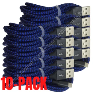 LOT OF 10X 6Ft For Apple iPhone 12 11 XR 8 iPad Charger USB Charging Cable Bulk - Picture 1 of 8