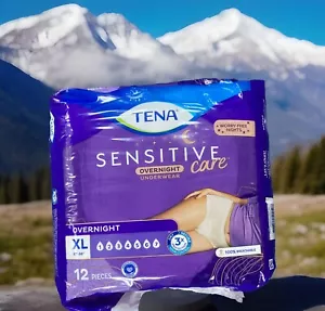 TENA Sensitive Care Incontinencia Transpirable Durante la Noche Ropa Interior Mujer XL 12ct - Imagen 1 de 1