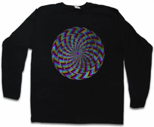 HYPNO SPIRAL II LANGARM T-SHIRT Labyrinth Mystic Hypnotic Esoterik Circle - Bild 1 von 1