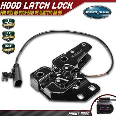 Front Hood Latch Lock for Audi A6 2005-2010 A6 Quattro 2005-2011 R8 2008-2016 S6 - Image 1 of 4