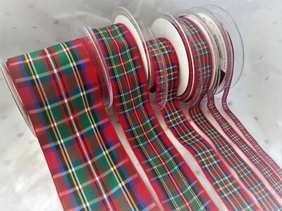 Berisfords ROYAL STEWART TARTAN - Scottish Approved ribbon - 7 10 16 25 40 70mm - Image 1 of 4