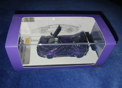RARO! PGM 1/64 Lamborghini LBWK Aventador LP700-4 púrpura #258/999 Foto 1 de 4