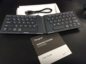 Targus Wireless Ergonomic Foldable Bluetooth Keyboard AKF003 - Picture 1 of 5