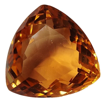 Topacio melocotón grande AAA+ 66,45 quilates Piedras preciosas sueltas corte trillón regalo para mujer Foto 1 de 4