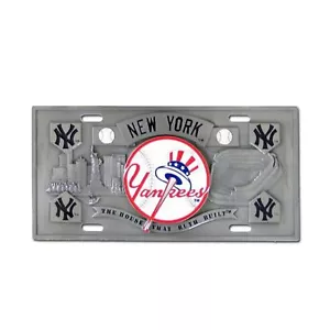 New York Yankees Solid Metal 3D Collector's License Plate MLB Licensed Baseball - Picture 1 of 3
