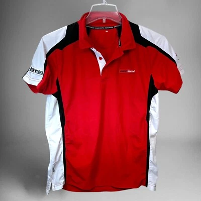 Camisa Polo Dream Racing Las Vegas Project Indy Car Crew Rojo Blanco Negro Foto 1 de 4