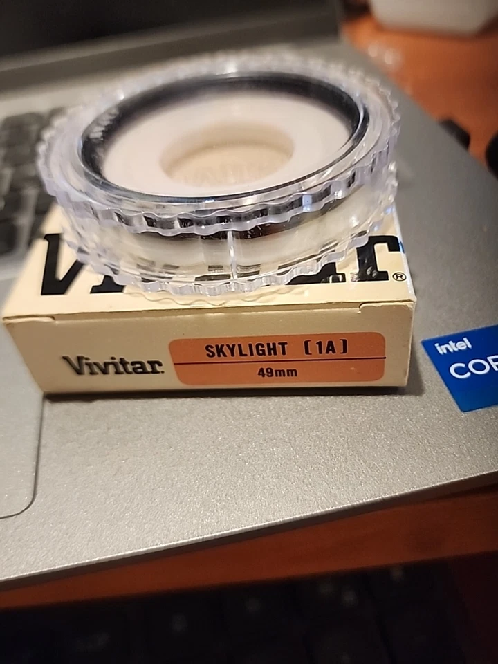 GENUINE ORIGINAL VIVITAR SKYLIGHT 1A 49mm SCREW in OPTICAL GLASS FILTER JAPAN - Image 1 of 1