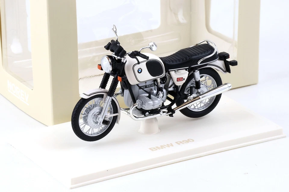 1:18 Norev BMW R90/6 Motorrad Bike 1974 white - Bild 1 von 3