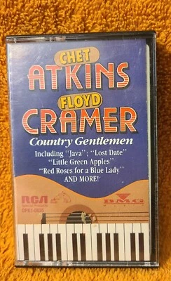 Chet Atkins & Floyd Cramer Country Gentleman 1988 Cassette Music Tape Vintage  - Imagem 1 de 4