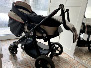 HARTAN RACER GT SCHWARZ BEIGE ROT KOMBIKINDERWAGEN + KOMBIWANNE - Bild 1 von 4