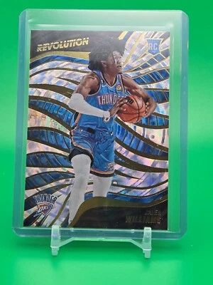 2022-23 Panini Revolution #124 Jalen Williams FRACTAL ROOKIE OKC THUNDER - Image 1 of 2