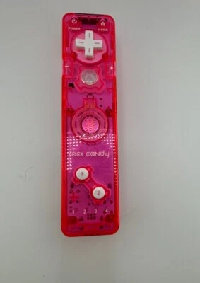 Nintendo Wii Console Rock Candy Wiimote Remote Controller Clear Pink - Image 1 of 4