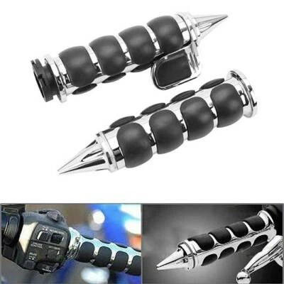 Empuñaduras de manillar de motocicleta de 1" aptas para Harley Touring Cruiser Chopper Foto 1 de 4