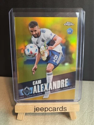 CAIO ALEXANDRE 2022 Topps Chrome MLS #112 ROOKIE GOLD /50 RC Refractor  - Image 1 of 3