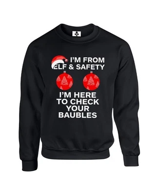 I'm From Elf & Safety Christmas Jumper Funny Rude Xmas Meme Sweatshirt
