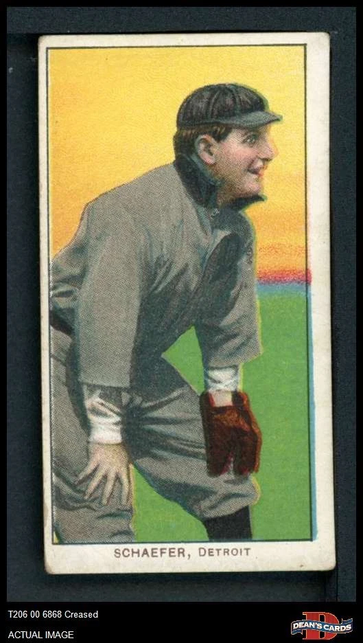 1909 T206 Germany Schaefer Detroit Tigers VARIATION 3 - VG - Image 1 of 1