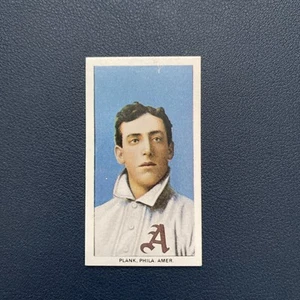 Carta Tabacco Eddie Plank 1910 T-206 Piemonte RISTAMPA Retro Giallo Mini Card A’s - Foto 1 di 2