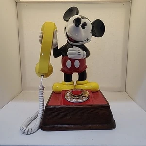 Vintage Disney "The Mickey Mouse Phone" Neuheit Figur Drehtelefon - Bild 1 von 8