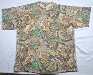 VTG Advantage 50/50 Pocket Heavyweight T-SHIRT Mens 2XL Camo Hunting 90s USA - Picture 1 of 8