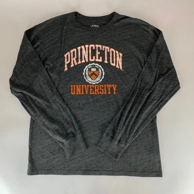 Princeton Tigers NCAA Gris Liga Manga Larga Cuello Redondo Camisa Para Hombres Grande Foto 1 de 4