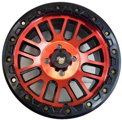 ATV RIM WHEEL some Suzuki King Quad 4x4 axi 450 500 750 15x7 4/110 4+3 IRS RED - Image 1 of 4